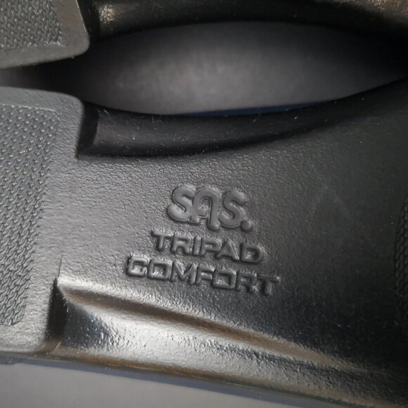 Tripad SAS Ladies Size 8 Navy Faux Leather Comfort Foot Bed Loafers - Picture 6 of 8